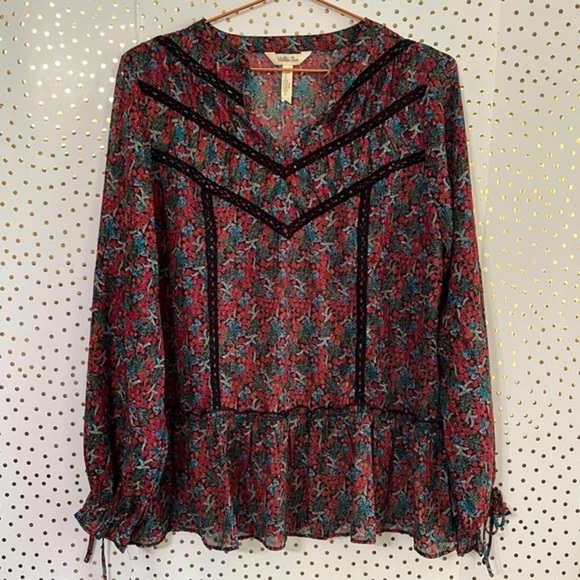 Matilda Jane Carol Sheer Floral Top - Picture 2 of 9